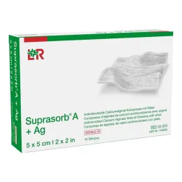 Compressa Suprasorb A + Ag Antimik.Cal.Alginate 5x5 cm, 10 unid