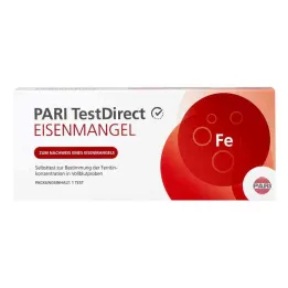 Pari Testdirect sangue para autoteste de deficiência de ferro (1 peça)