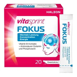 Vitasprint Focus Direct Sticks, 20 unidades