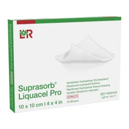Compressas Suprasorb Liquacel Pro 10x10 cm, pacote com 10 unidades