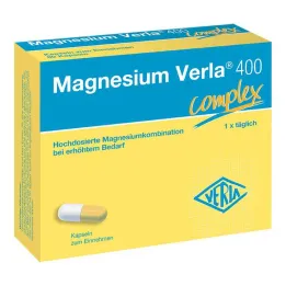 Magnésio Verla 400 cápsulas, 30 unid