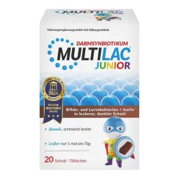 Comprimidos Multilac Synbiotic Junior, 20 unid