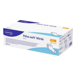 Luvas de exame azul nitrílica Peha-Soft não estéreis pf XS, 150 peças