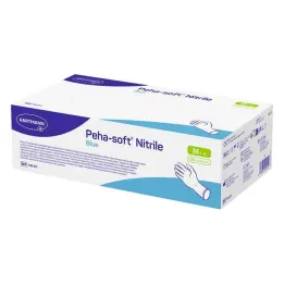 Luvas de exame azul nitrílica Peha-Soft não estéreis pf M, 150 peças