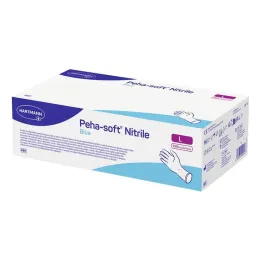 Luvas de exame azul nitrílica Peha-Soft não estéreis pf L, 150 peças