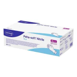 Luvas de exame azul nitrílica Peha-Soft não estéreis pf XL, 150 peças