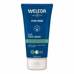 Weleda For Men 2 em 1 sabonete facial, 100 ml
