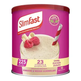 Slim Fast pó framboesa + chocolate branco, 365 g