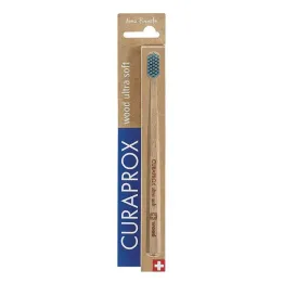 Curaprox CS escova de dentes ultra macia de madeira, 1 un