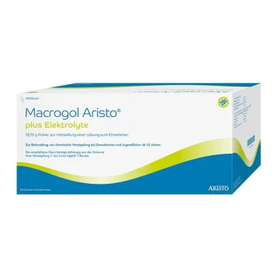 Macrogol Aristo mais eletrólitos 13,72 g Ple, 100 unid