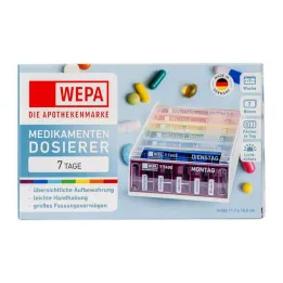 Revista semanal Wepa 7 dias UV-proteção + arco-íris, 1 un