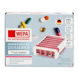 Revista semanal compacta Wepa 7 dias branca / rosa, 1 peça