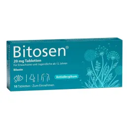Comprimidos de Bitosen 20 mg, 10 unidades