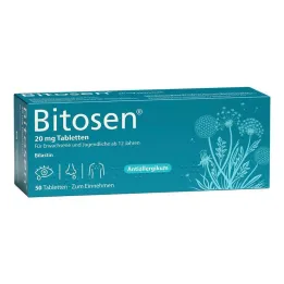 Comprimidos de Bitosen 20 mg, 50 unidades