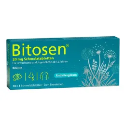 Bitosen 20 mg comprimidos orodispersíveis, 10 unidades