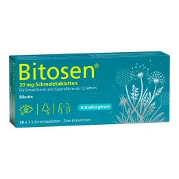 Bitosen 20 mg comprimidos orodispersíveis, 30 unid