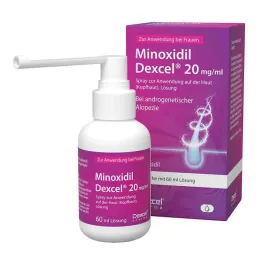 Minoxidil Dexcel 20 mg/ml spray para uso no couro cabeludo, 60 ml