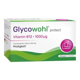 Glycowohl vitamina B12 1000 µg cápsulas veganas em altas doses, 120 peças