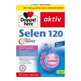 Comprimidos de depósito bifásico Doppelherz Selenium 120, 45 unidades