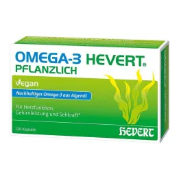 Cápsulas moles à base de plantas Omega-3 Hevert, 120 peças