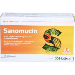 SANOMUCIN comprimidos revestidos por película gastrorresistentes, 60 unidades. Comprimidos revestidos por película, resistentes ao suco gástrico, 60 unidades
