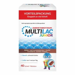 Comprimidos Multilac Synbiotic Junior, 40 unid