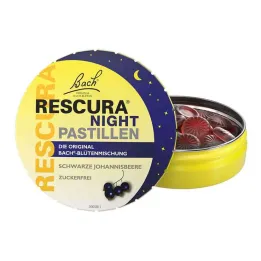 Flores de Bach originais Rescura Night pastilhas groselha preta, 50 g