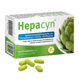 Comprimidos revestidos por película de colina e alcachofra Hepacyn, 60 unidades