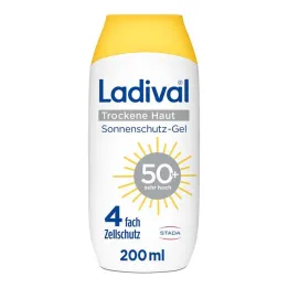 Loção de proteção solar para pele seca Ladival LSF 50+ , 200 ml