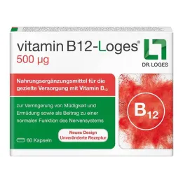 Cápsulas de vitamina B12-Loges 500 µg, 60 unid