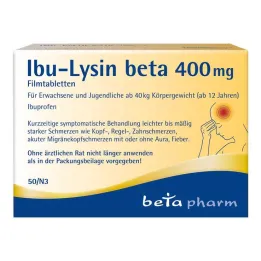 Comprimidos revestidos por película de ibu-lisina beta 400 mg, 50 unidades