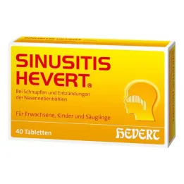 Comprimidos de sinusite Hevert, 40 unidades