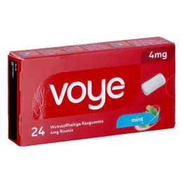 Voye Mint 4 mg de ingrediente ativo goma de mascar com nicotina (24 peças)