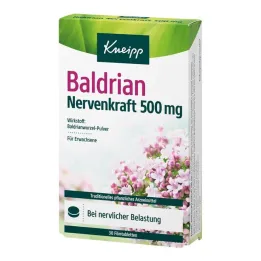 Comprimidos revestidos por película de valeriana Kneipp para fortalecimento dos nervos, 500 mg, 30 comprimidos