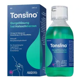 Solução de gargarejo Tonsino para dores de garganta, 240 ml
