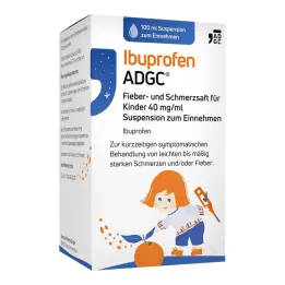 Ibuprofeno ADGC suco para febre e dor crianças 40 mg / ml, 100 ml