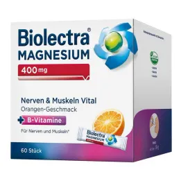 Biolectra Magnésio 400 mg Nervos &amp; Músculos Vitais, 60 unidades