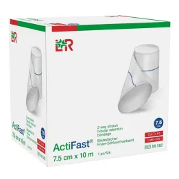 Bandagem de fixação tubular Actifast 7,5 cmx10 m azul, 1 peça