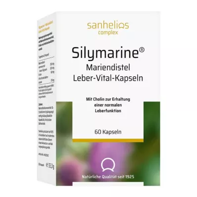 SILYMARINE Cápsulas de vitalidade de fígado de cardo mariano, 60 peças SILYMARINE Cápsulas de vitalidade de fígado de cardo mariano, 60 peças