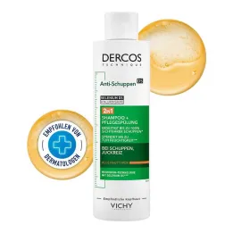 Vichy Dercos Shampoo e Condicionador Anticaspa 2 em 1, 200 ml