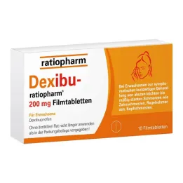 Dexibu-ratiopharm 200 mg comprimidos revestidos por película, 10 unidades