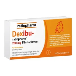 Dexibu-ratiopharm 200 mg comprimidos revestidos por película, 20 unidades