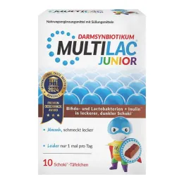 Comprimidos Multilac Synbiotic Junior, 10 unid