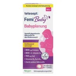 Tetesept Femi Baby comprimidos revestidos por película para planejamento do bebê, 28 unidades