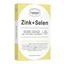 Cápsulas de Zinco + Selênio veganas, 40 unid
