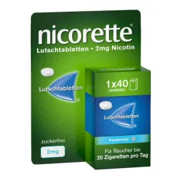 Nicorette hortelã fresca 2 mg pastilhas prensadas, 40 unidades