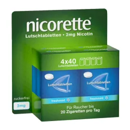 Nicorette hortelã fresca 2 mg pastilhas prensadas, 160 unidades