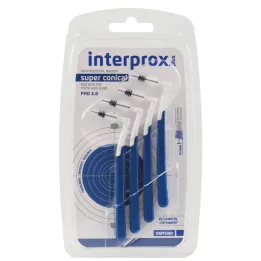 Interprox plus escova interdental azul super cônica, 4 peças
