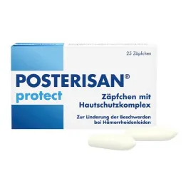 Posterisan protege supositórios, 25 unidades