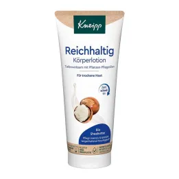 Loção corporal rica Kneipp, manteiga de karité orgânica, 200 ml